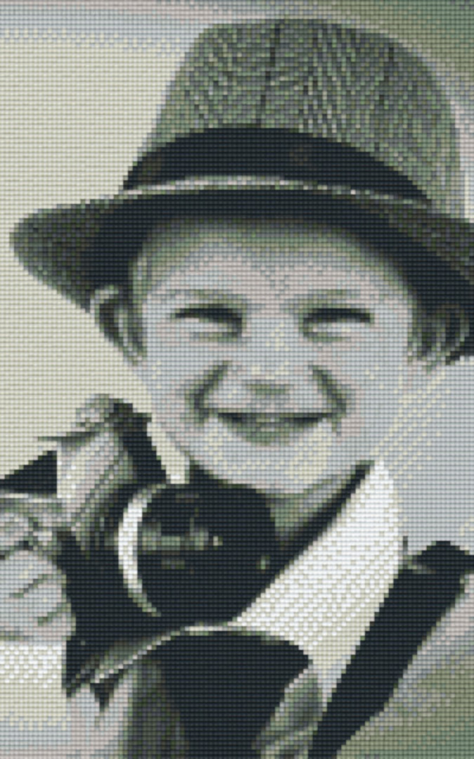 Photograph Boy Eight [8] Baseplate PixelHobby Mini-mosaic Art Kit image 0